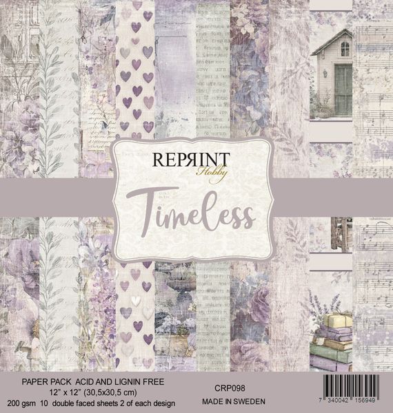 Reprint - 12x12 - CRP098 - Timeless - Paper Pack