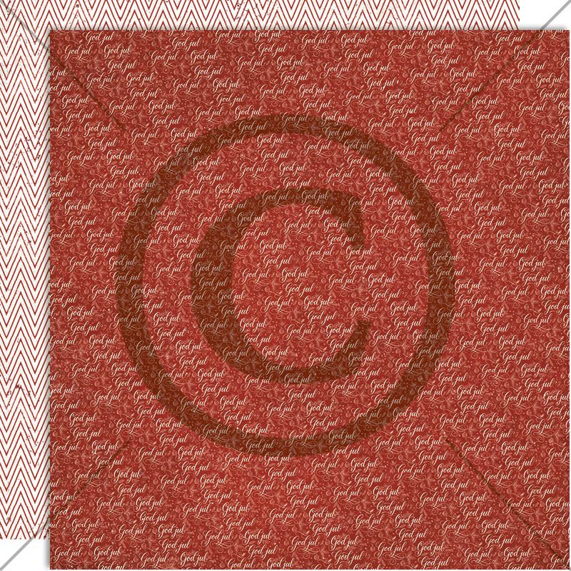 Papirdesign - 12x12 -  PD 1709->1726 - Juleminner - Alle ark i serien 18stk