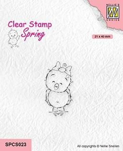 Nellie Snellen - Clear Stamp - SPCS023 - Chickies - Happy