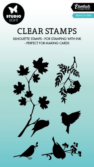 Hovedbilde  Studio Light - 386 - Essentials Clear Stamps - Branch Bird