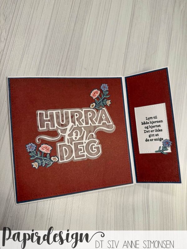 Papirdesign - Dies - PD 1667 - Hurra for deg