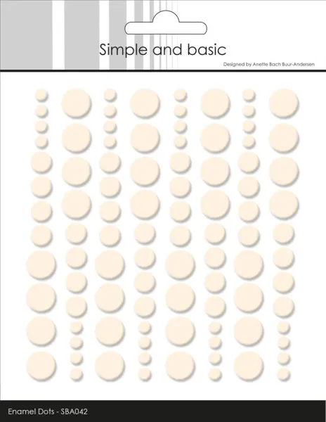 Simple and Basic - SBA042 - Enamel Dots - Nougat