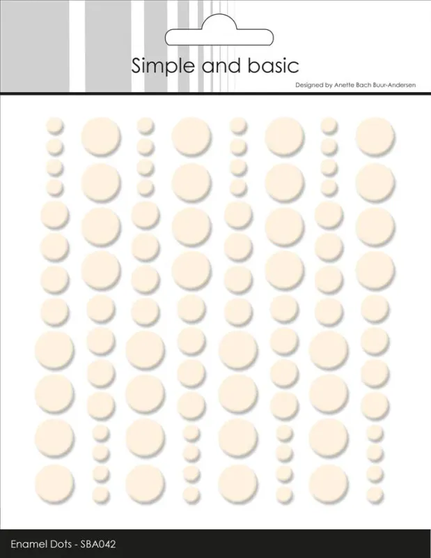 Simple and Basic - SBA042 - Enamel Dots - Nougat