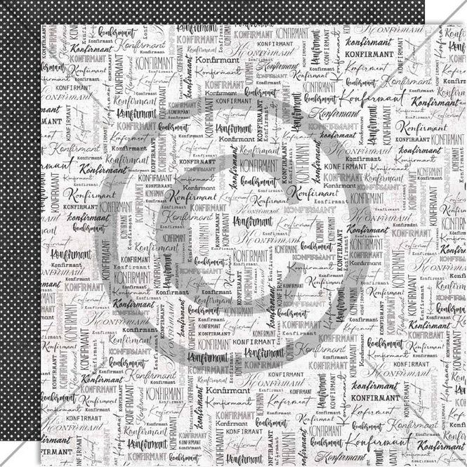 Hovedbilde Papirdesign - 12x12 - PD 1303 - Fryd og glede - Årets konfirmant