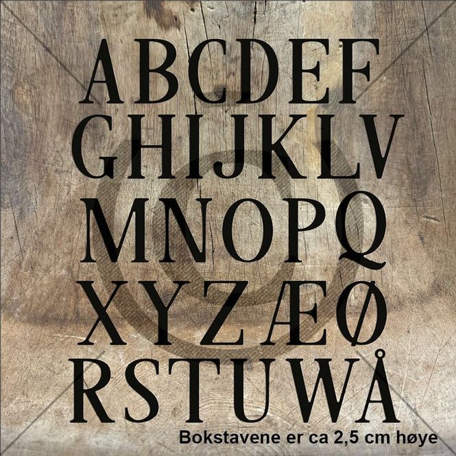 Hovedbilde Papirdesign Dies PD 01356 - Alfabet 5