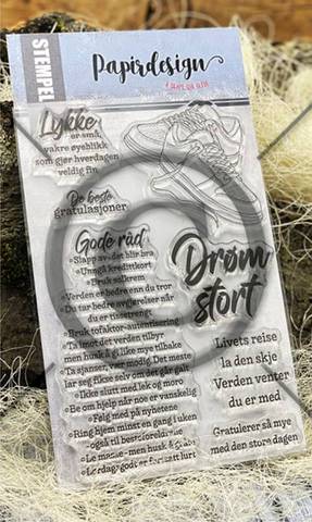 Hovedbilde Papirdesign - Stempel - PD 01080 - Drøm stort (Reproduksjon)