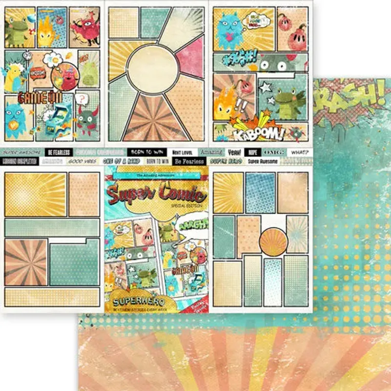 Memory Place - Super Awesome - 12x12 Paper Pack