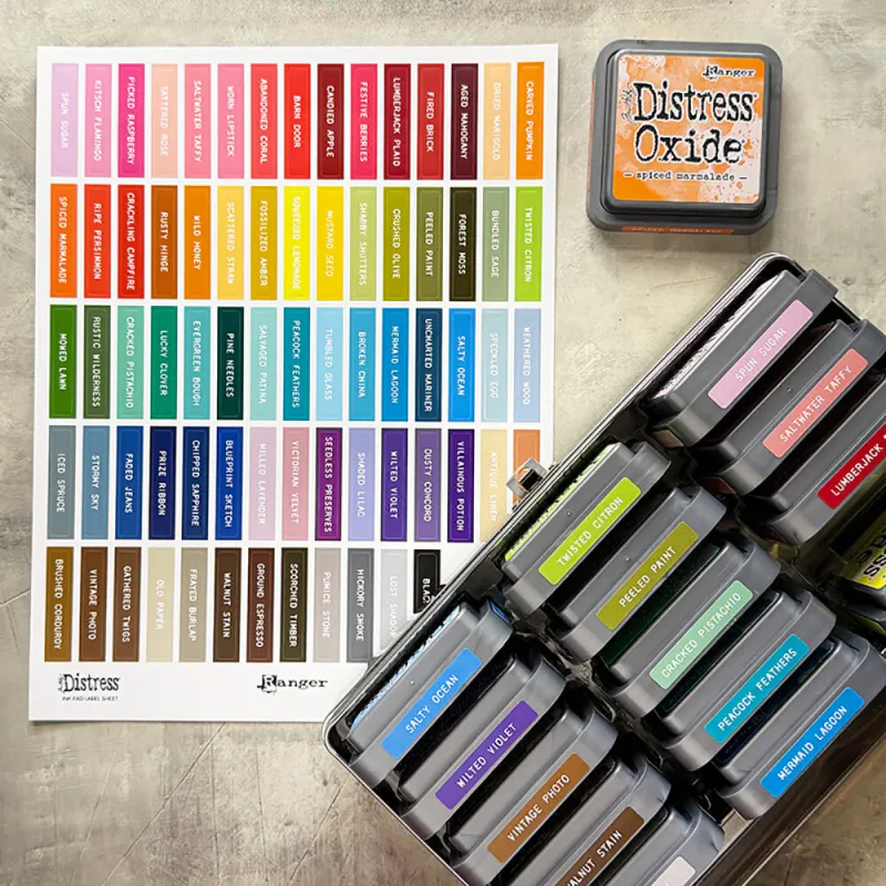 Tim Holtz -  Label Sheet for Distress - Ink Pad - White printing