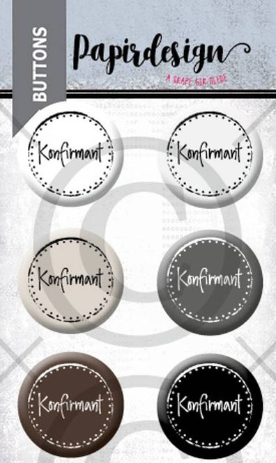Hovedbilde Papirdesign - Buttons - 00934 - Konfirmant 10
