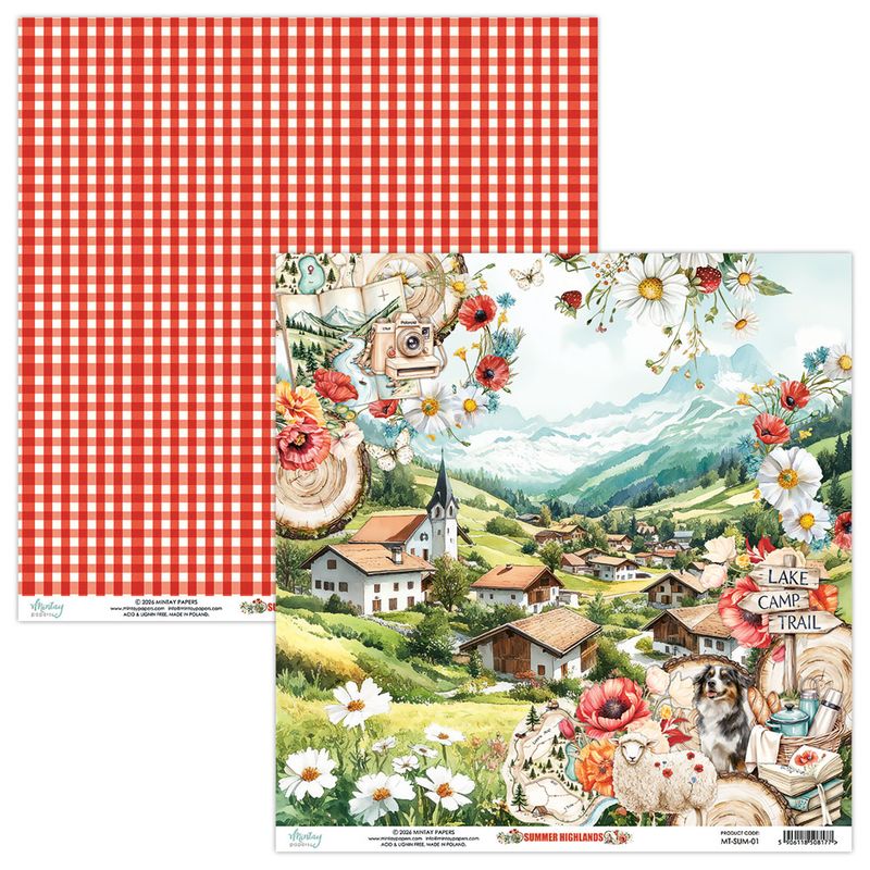 Mintay - SUM - 8x8 Paper Pad -  Summer Highlands