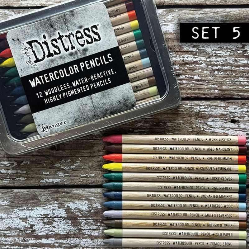 Ranger - Tim Holtz - Distress Watercolor Pencils - Set 5