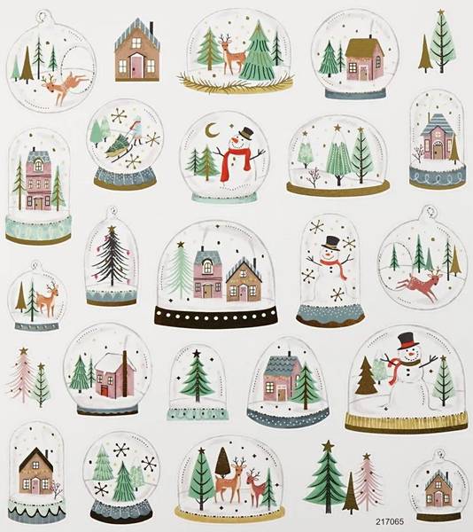 Creotime - Stickers - 29046 - Snowglobes