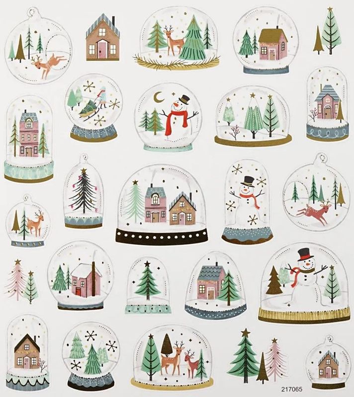 Creotime - Stickers - 29046 - Snowglobes