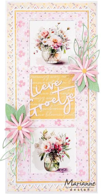 Hovedbilde Marianne Design - Klippeark VK9607 - Flower circles