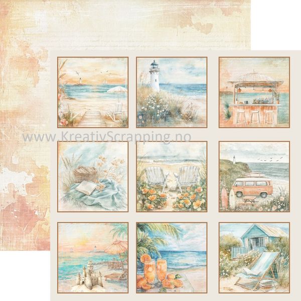 Reprint - 6x6 - RPP107 - The Beach - Paper Pack