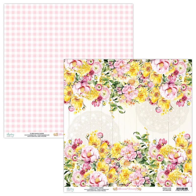 Mintay - BLO - 8x8 Paper Pad - Blossom Serenity