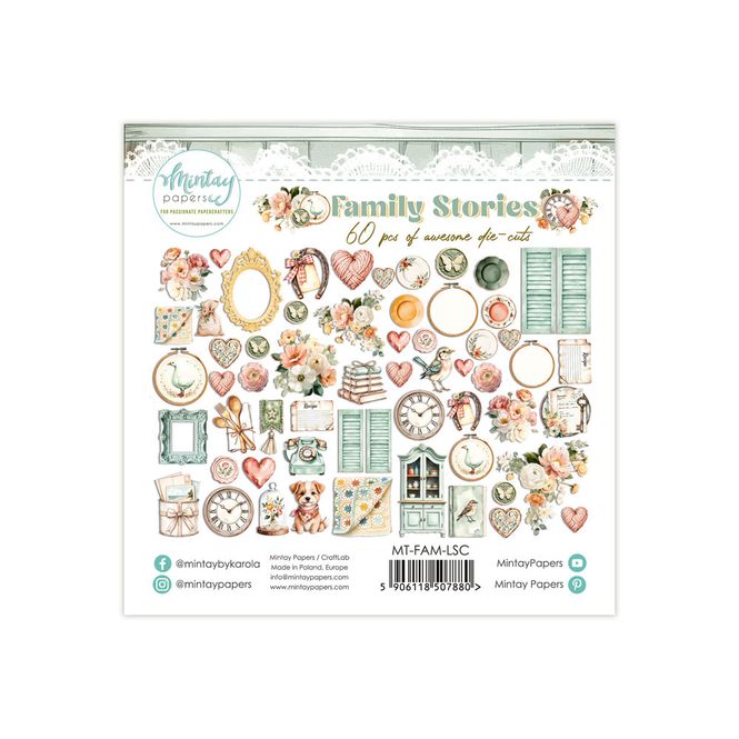 Hovedbilde Mintay - FAM - Family Stories - Paper Die-Cuts - 60 pcs