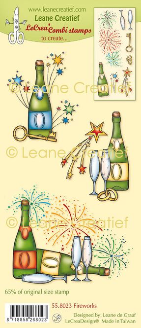 Hovedbilde Leane Creatief - 55.8023 - Combi Clear Stamp - Fireworks