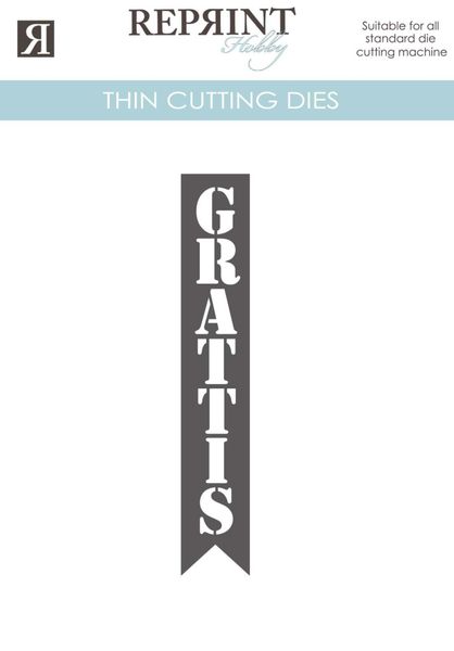 Reprint - Dies - RD043 - Grattis Tag m skygge