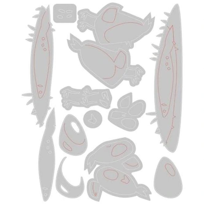 Hovedbilde Sizzix - Thinlits - 665854 - Papercut Chicks Colorize
