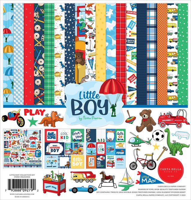 Hovedbilde Carta Bella - Little Boy - 12x12 Collection Kit