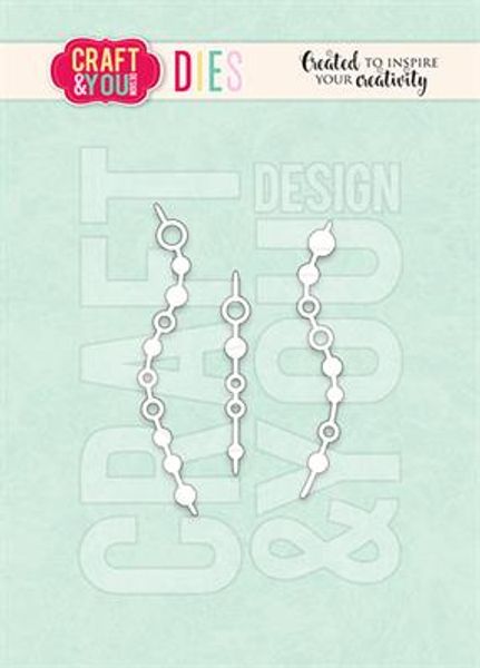 Craft & You - Dies - CW284 - Decorative Hanging Strips #2