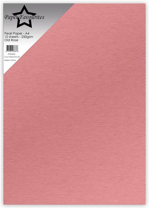Hovedbilde Paper Favourites - A4 - Pearl Paper - 422 - Old Rose - 10pk
