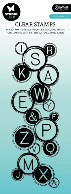 Hovedbilde  Studio Light - 551 - Essentials Clear Stamps - Typewriter Keys