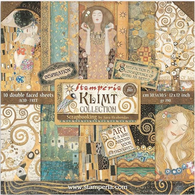 Hovedbilde Stamperia - 12x12 Paper Pack -  97 - Klimt