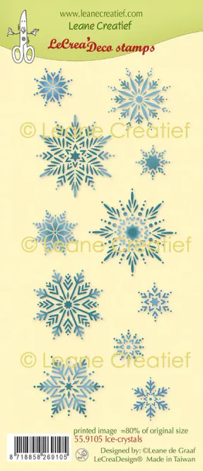 Hovedbilde Leane Creatief - 55.9105 - Clear Stamp - Ice Crystals