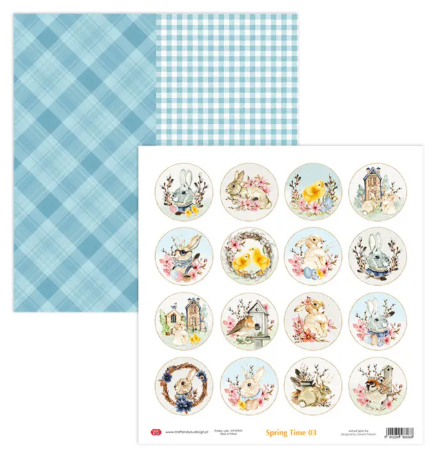 Hovedbilde Craft & You - SPR30-3 - Spring Time - 12x12 Paper Set - 3 sheets