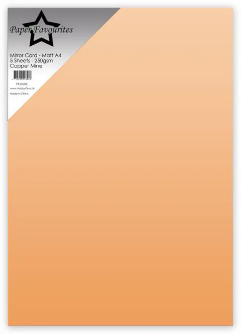 Hovedbilde Paper Favourites - A4 - Mirror Card Matt - 008 - Copper Mine - 5pk