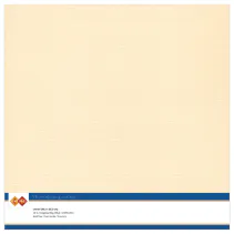 Linen Cardstock - 240g - 12x12 - SC07 - Chamois - 10 pk *NB - Liten brettskade oppe venstre hj&oslash;rne*