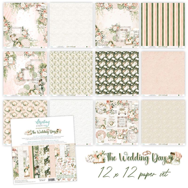 Mintay - TWD - 12x12 Paper Pack -  The Wedding