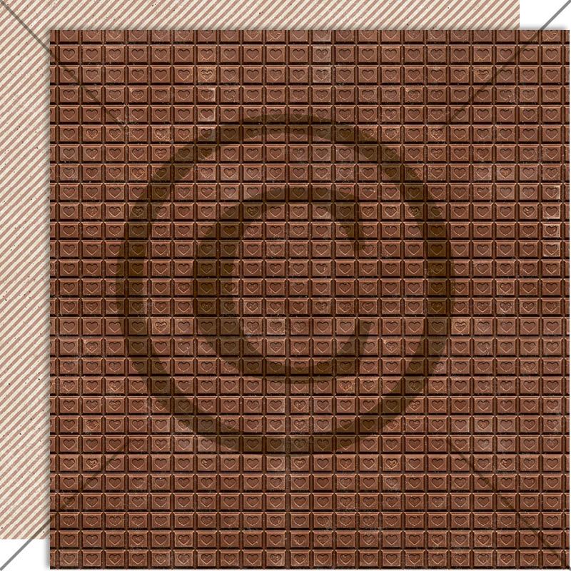 Papirdesign - 12x12 - PD 1712 - Juleminner - Sjokoladeplate