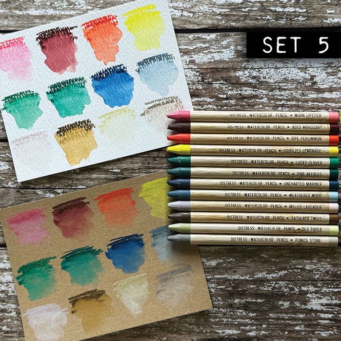 Hovedbilde Ranger - Tim Holtz - Distress Watercolor Pencils - Set 5