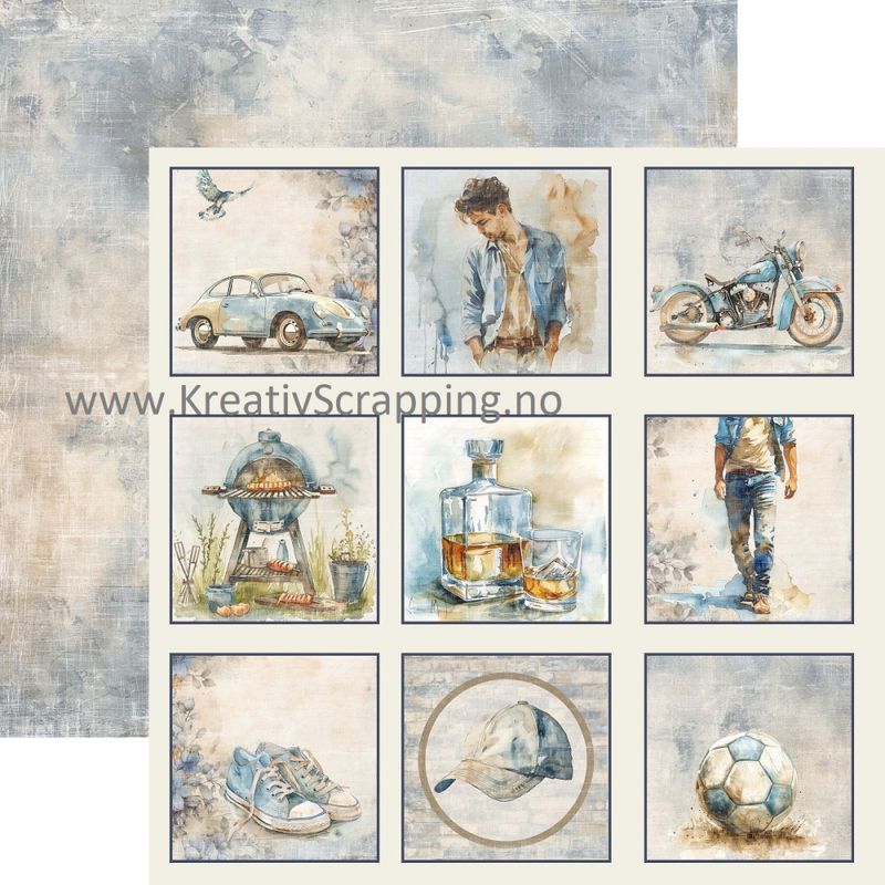 Reprint - 12x12 - RP0634 - Guys - Cards