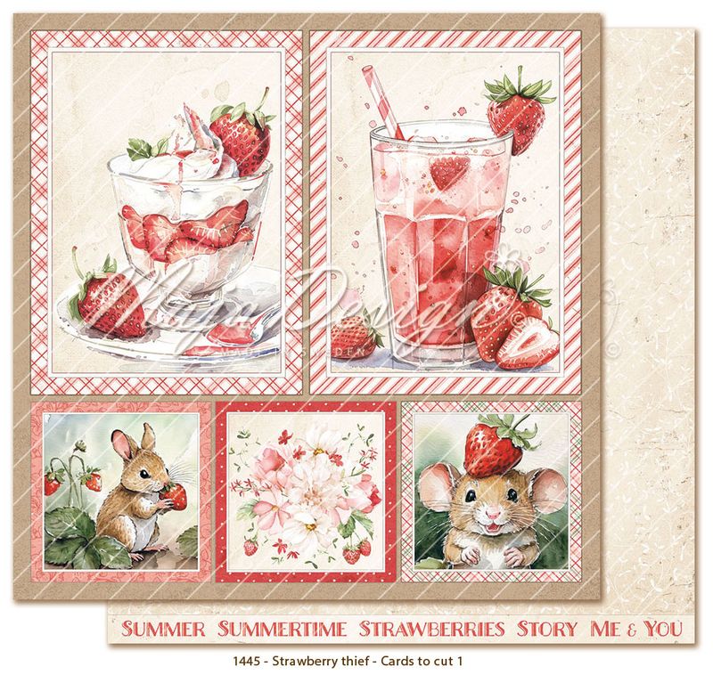 Maja Design - 1445 - Strawberry thief - 6x6 Paper Pack