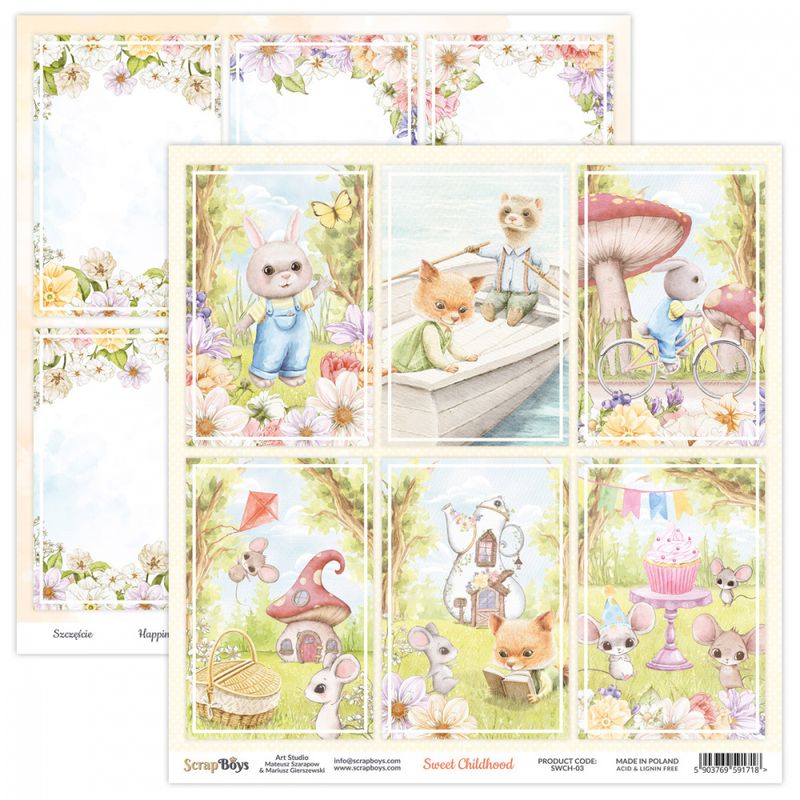 ScrapBoys - Sweet Childhood - 12x12 - SWCH-03